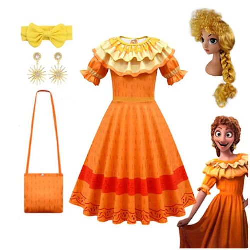 Mirabel Isabela Costume  for Girls Princess Dress Suit Cospl