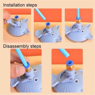 Bite Resistant Suction Cup Cat Teaser Stick Handheld