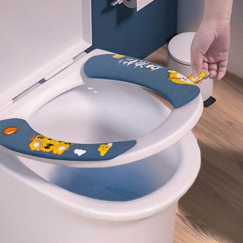 Cartoon Toilet Seat Cover Home Toilet Sticker Adhesive Type