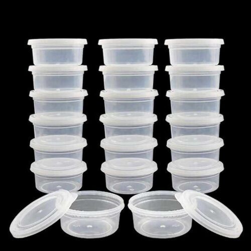 20PCS Foam Ball Round Clear Storage Box Container With Lid S