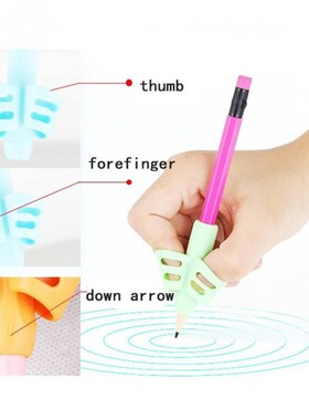 3pcs Children Writing Pencil Pen Holder Kids Learning Practi