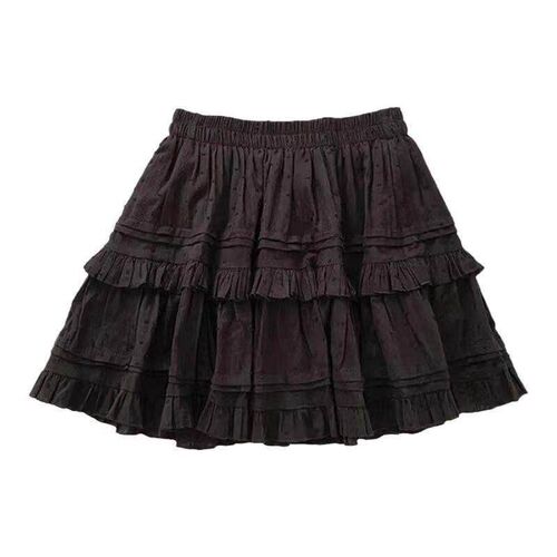 Sweet Ballet Style Short Skirt Ruffled High Waist A- Line Ta
