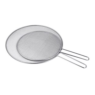 Stainless Steel Splatter Screen Oil Proofing Lid Spill Proo