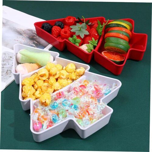 Christmas Tree Fruit Plate Marry Christmas Party Decorations