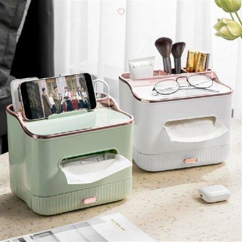 Multifunctional Light Luxury Desktop Tissue Box Paper Towel