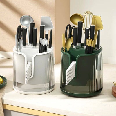 1PC 360 degree rotating knife holder kitchen storage knife r