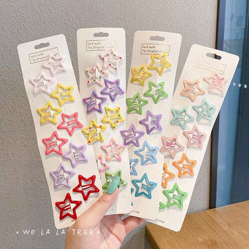 Girls Star Hairpin Childrens Five-pointed Star Hairpin Pri