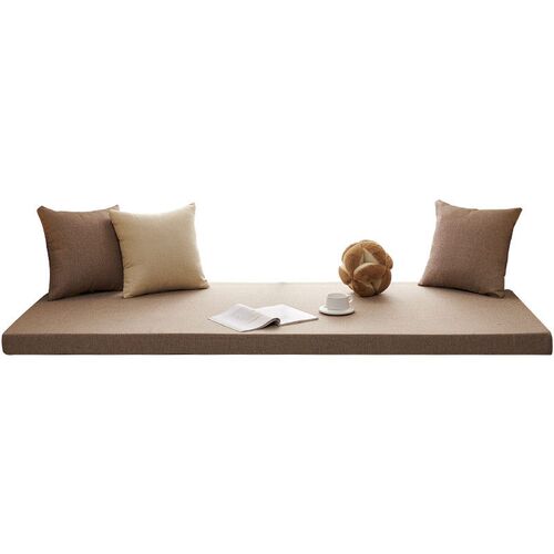 Solid lor Linen Detachable And Washable Bay Window Mat Windo