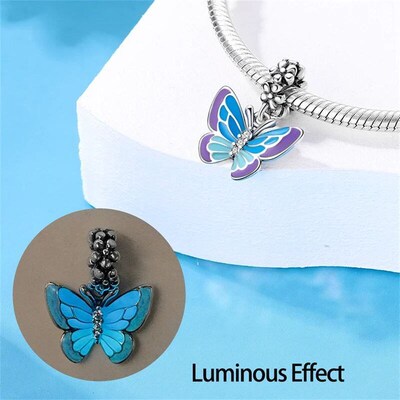 New Ocean Nautilus Seahorse Whale Glow Charm Beads For Origi