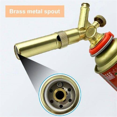 Butane Torch Brass with Adjustable Flame Kitchen Cooking