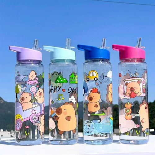 Wholesale New Capybara Handheld Plastic Cup, Cute Cartoon Ch