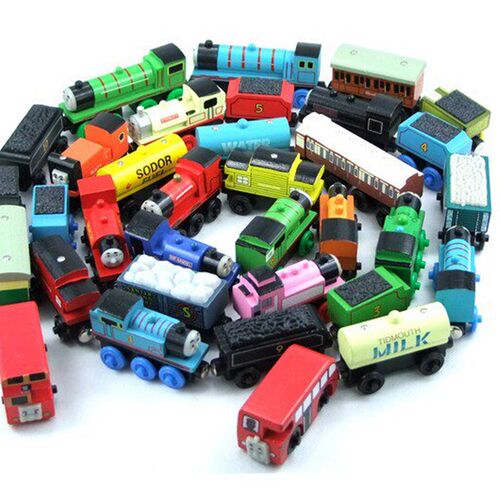 1pc Thomas Trains Toy Magnetic Wooden Thomas Train Car Woode