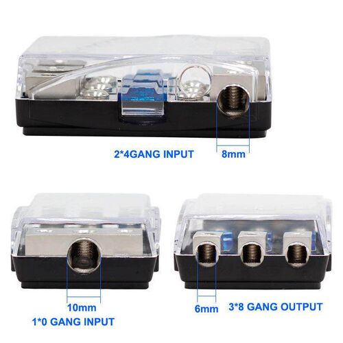 30-150A Stereo o Single Way AGU Fuse Holder Power Distri