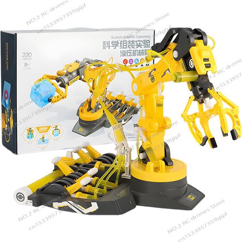 Diy 3In1 Assembled Explore Kids Hydraulic Robot Mechanical