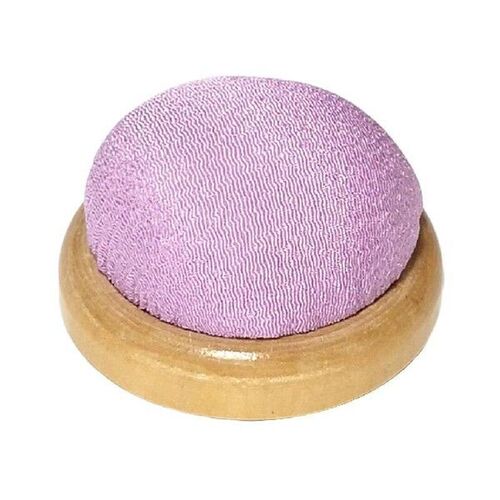 Wooden Base Cloth  Pin Cushion  Insertion for Sewing