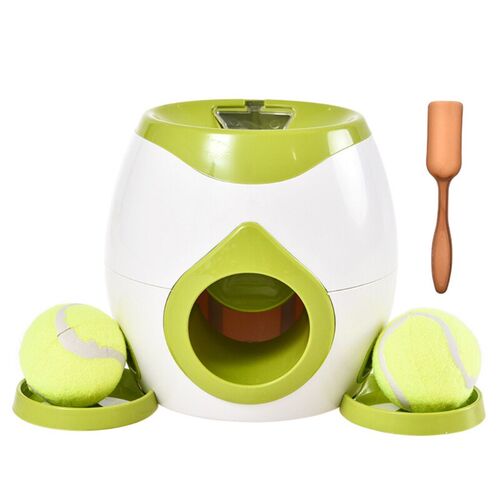 Dog Tennis Fidget Food Reward Machine with Pet Ball Thrower