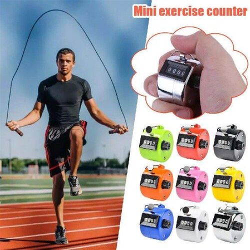 4 Digit Number Hand Held Tally Counter Mini Mechanical