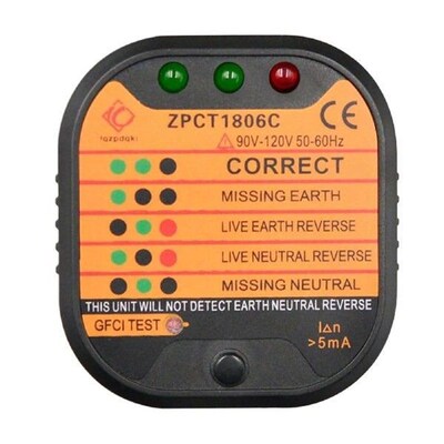 ABS Home Safety With Voltage Detector Tester LED Indicator