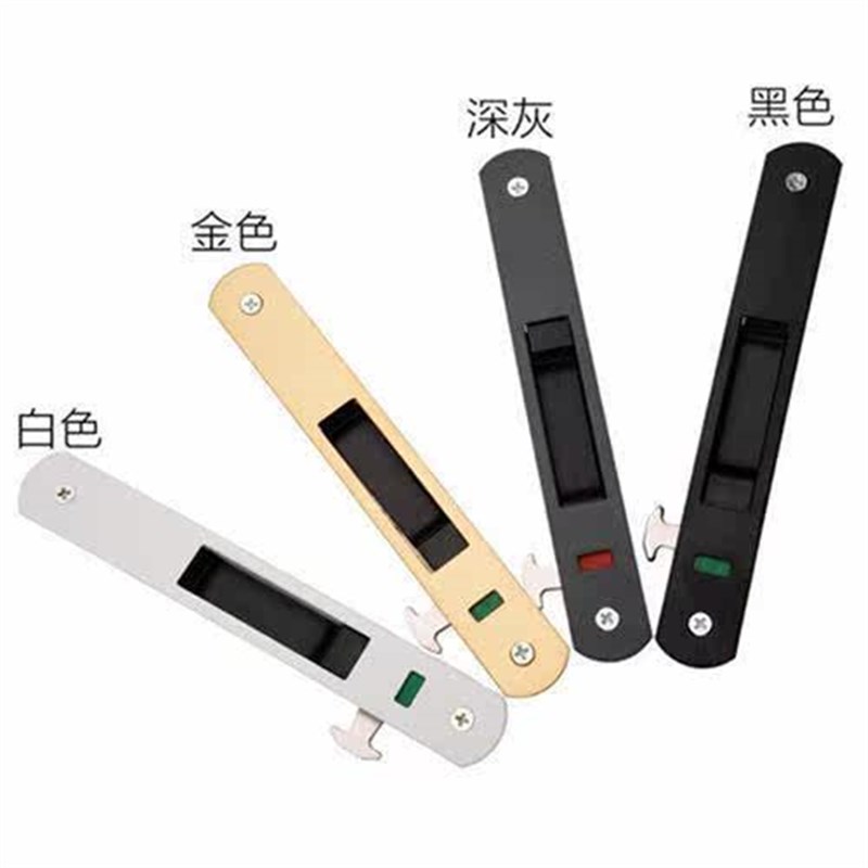 断桥铝90门窗勾锁窗锁铝合金推拉门窗钩锁推拉移动门锁单面锁扣