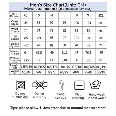 Mens 2MM Neoprene One Piece Diving Suit Short Sleeves Therm