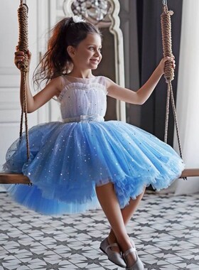 2-10Y Girls dress Baby Girl Princess Dress Tulle Toddler Gir
