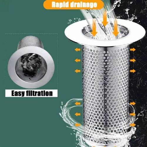Stainless Steel Floor Drain Filter Mesh Basket Rust Proof