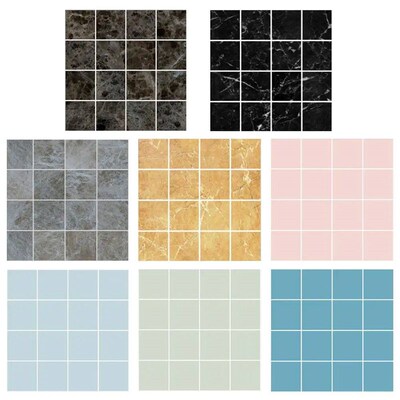 10pcs Waterproof Tiles Mosaic Sticker Kitchen Bath Toilet Ad