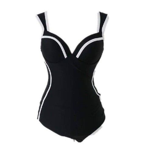 2023 new one-piece swimsuit women Korean temperament black