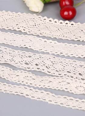 5 Yard/lot Ivory Color Patchwork Cotton Crocheted Lace Ribbo
