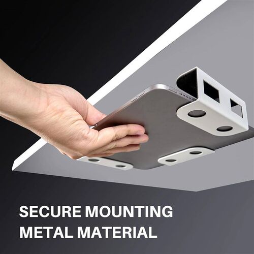 Under Desk Laptop Mount, Metal Under Desk Shelf Holder for L