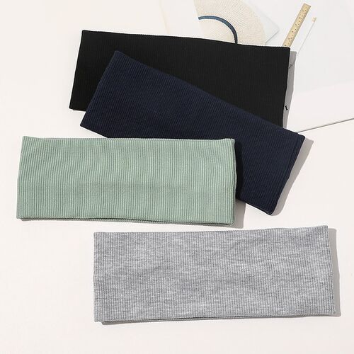 Fashion Absorbing Sweat Yoga Headband Candy Color Wide White