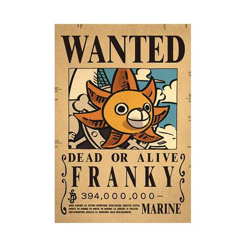 One Piece Luffy 3 Billion Bounty Wanted Posters Four Emperor