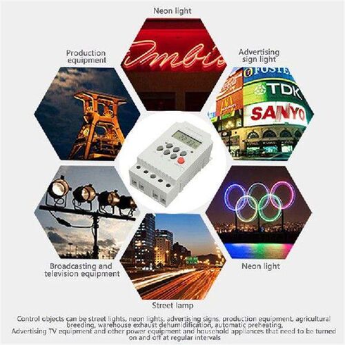 Din Rail Digital Weekly Timer DC 12V 24V Input Programmable