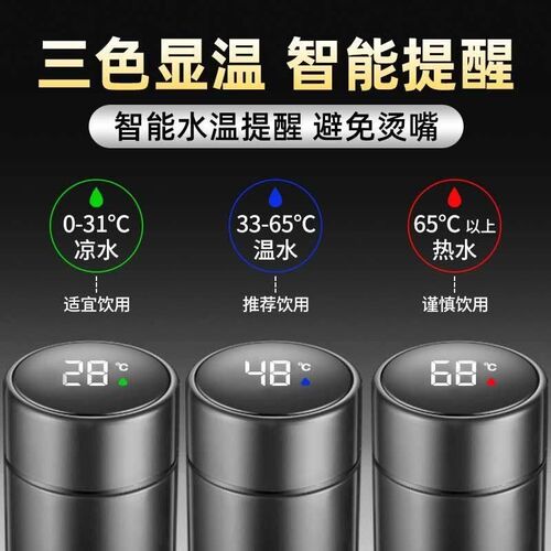 Smart Vacuum cup flask Temperature Display water bottle mug