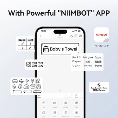 Niimbot 200dpiB21 300dpi B21PRO Label Maker Tag Price Portab