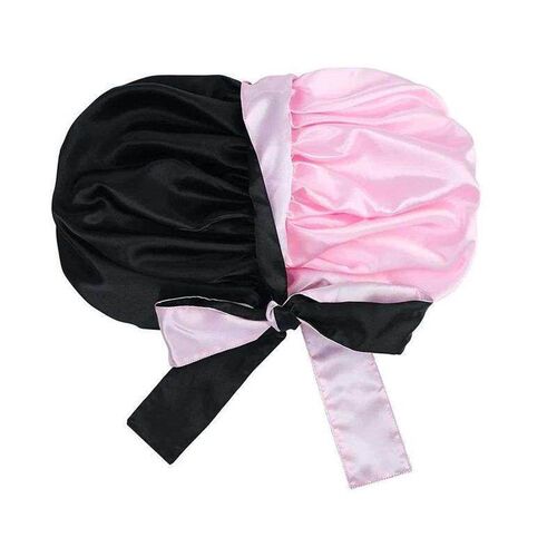 Large Satin Bonnet Double Layer Reversible Silky Night Sleep