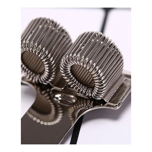 Creative 2 Hole Silver Metal Pen Holder With Pocket Clip Doc