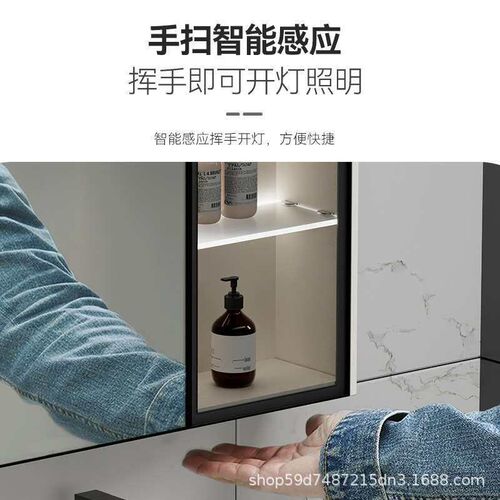 Simple Stainless Steel Bathroom Cabinet Combination Ceramic