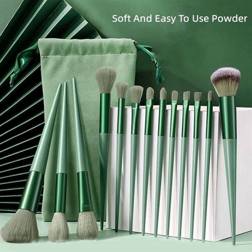 13PCS Four Seasons Green Makeup Brush Green Makeup Quick