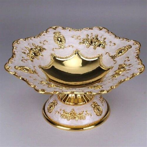 Snacks Serving Plate Dessert Storage Tray Fruit Plate Alloy