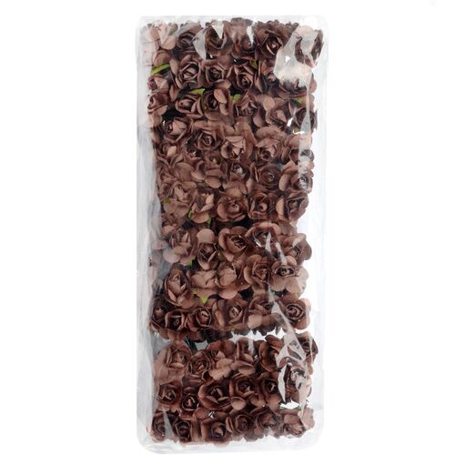 144PCS 1.5 cm Artificial Mini Paper Flowers Bouquet For Scra