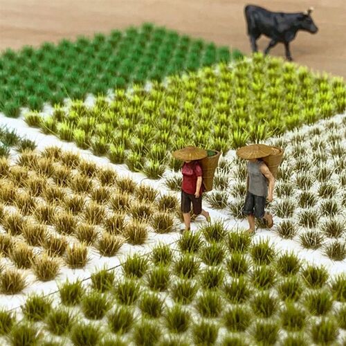 Mini Grass Tuft Artificial Grass Cluster Modeling Static