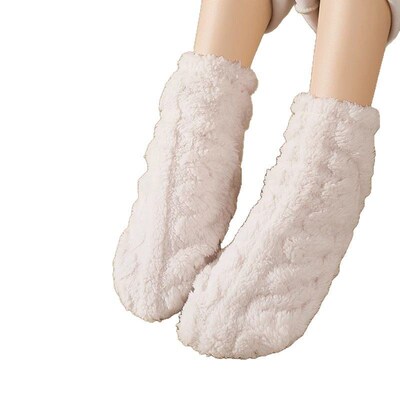 Thermal Sleeping Socks, Thickened With Velvet In The Middle,