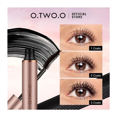 O.TWO.O Black Mascara Lengthens Eyelashes Waterproof