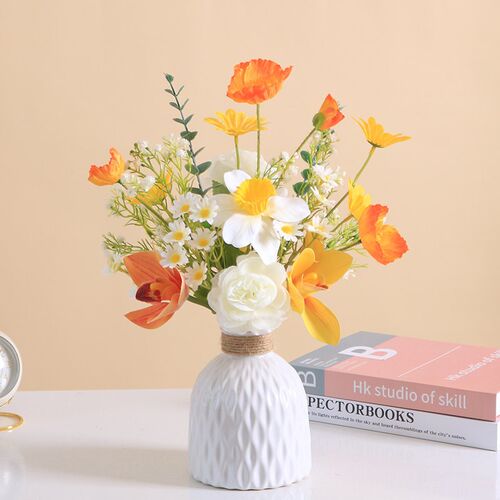 Autumn Artificial Daisy Flowers Silk Bouquet Fake Flower