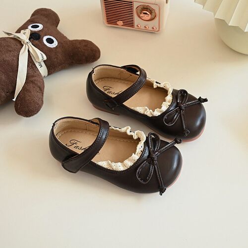Childrens Small Leather Shoes 2025 Korean Style Versatile B