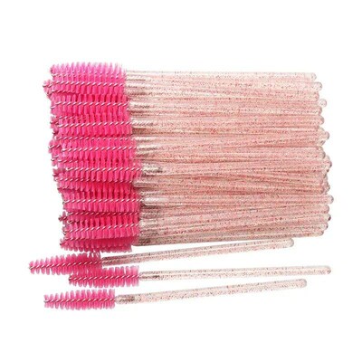 50pcs Disposable Eyelash Brushes Crystal Eye lash Mascara Wa