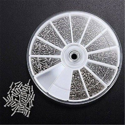 600/1000Pcs 12 Kinds Screws Nuts Assortment Kit Small