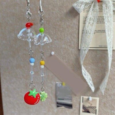 50LC Clovers And Tomato Keychain Accessory For Nature