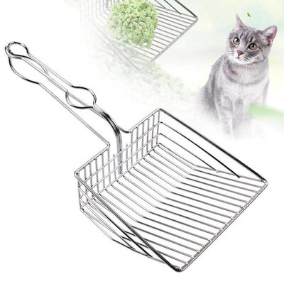 Cat Litter Scoop Stainless Steel Metal Pooper Scoopers Pets